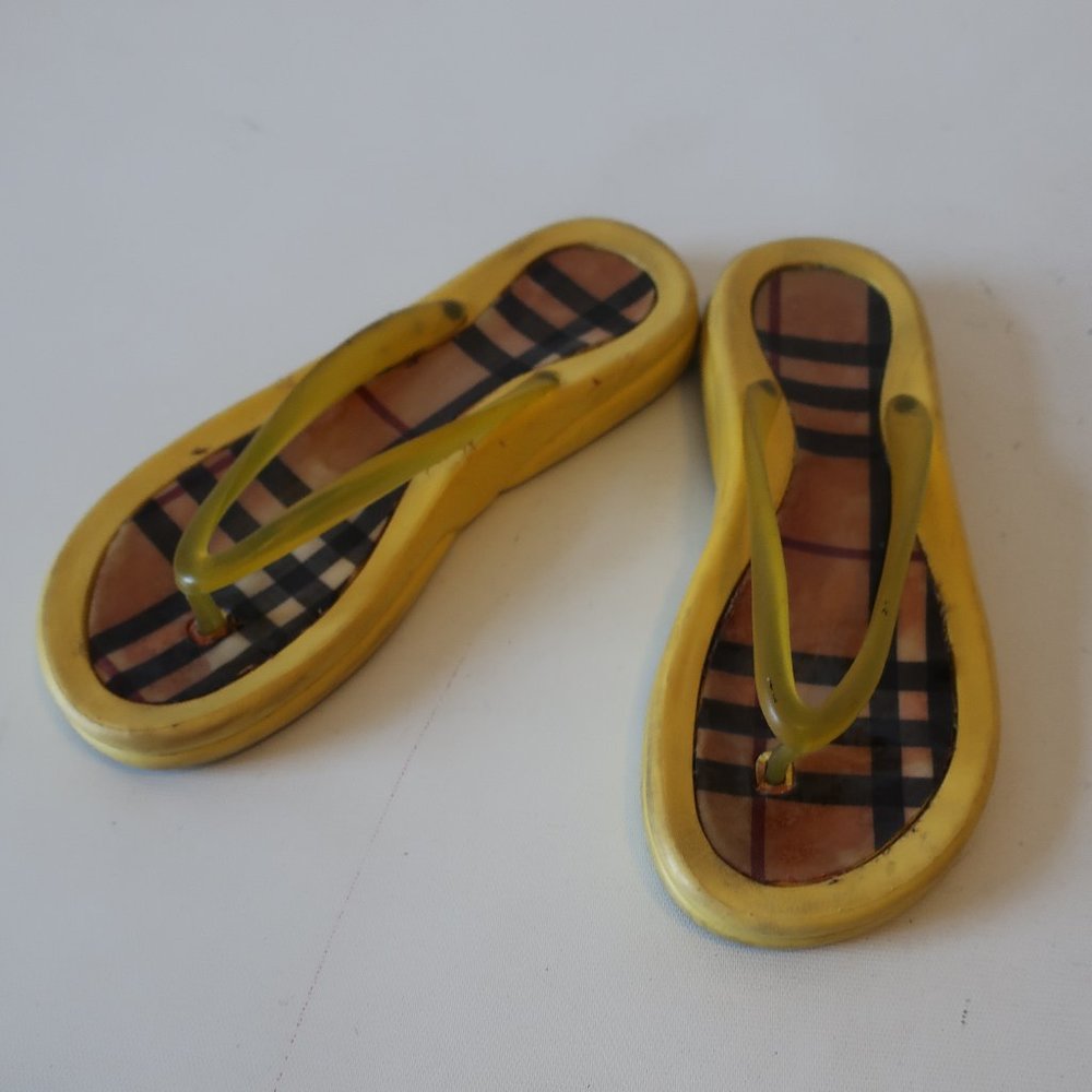 SHAG RUBBER JELLY THONG FLIP FLOPS 39 US/9 *